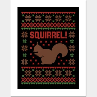 Christmas Vacation SQUIRREL! T-Shirt Ugly sweater Posters and Art